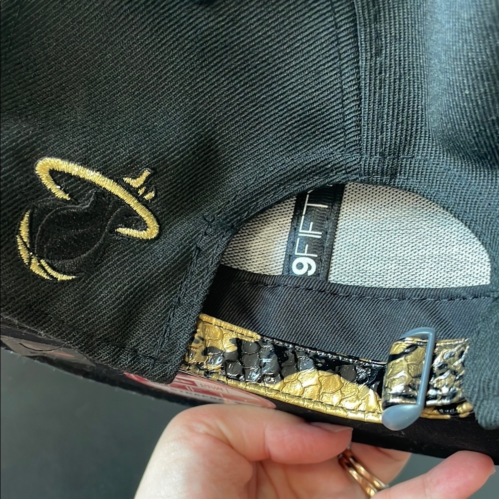 Black and Gold Miami Heat Cap - Picture 10 of 10